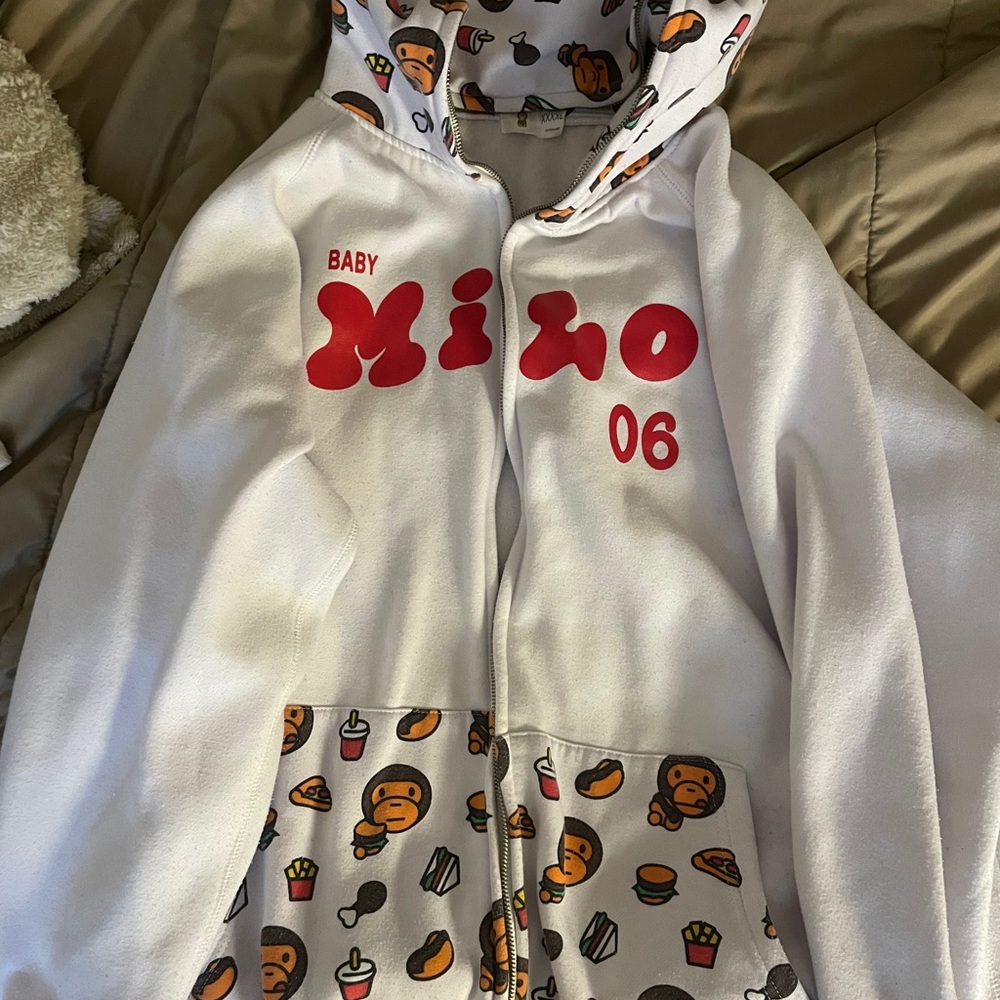 Bape A Bathing Ape Zip Up Hoodie, Baby Milo